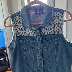 New Directions Blue Denim Vest